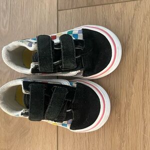 Vans Black Velcro Strap Sneakers
